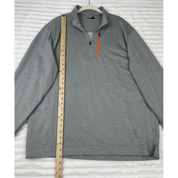 Bolle Long Sleeve Gray Men's Thermal 1/4 Zip Shirt Size X-Large Weekend Preppy - Picture 6 of 11